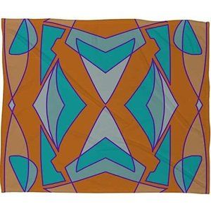 DENY Designs Fleece Throw Blanket Size 80 x 60 Inch Paula Ogier Tangerine Dream